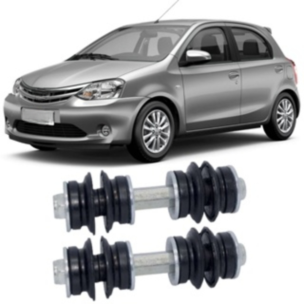 PAR BIELETA ESTABILIZADOR DIANTEIRA ETIOS 2013 A 2021 YARIS 2018 A 2021 A 2023 J3 2013 A 2016