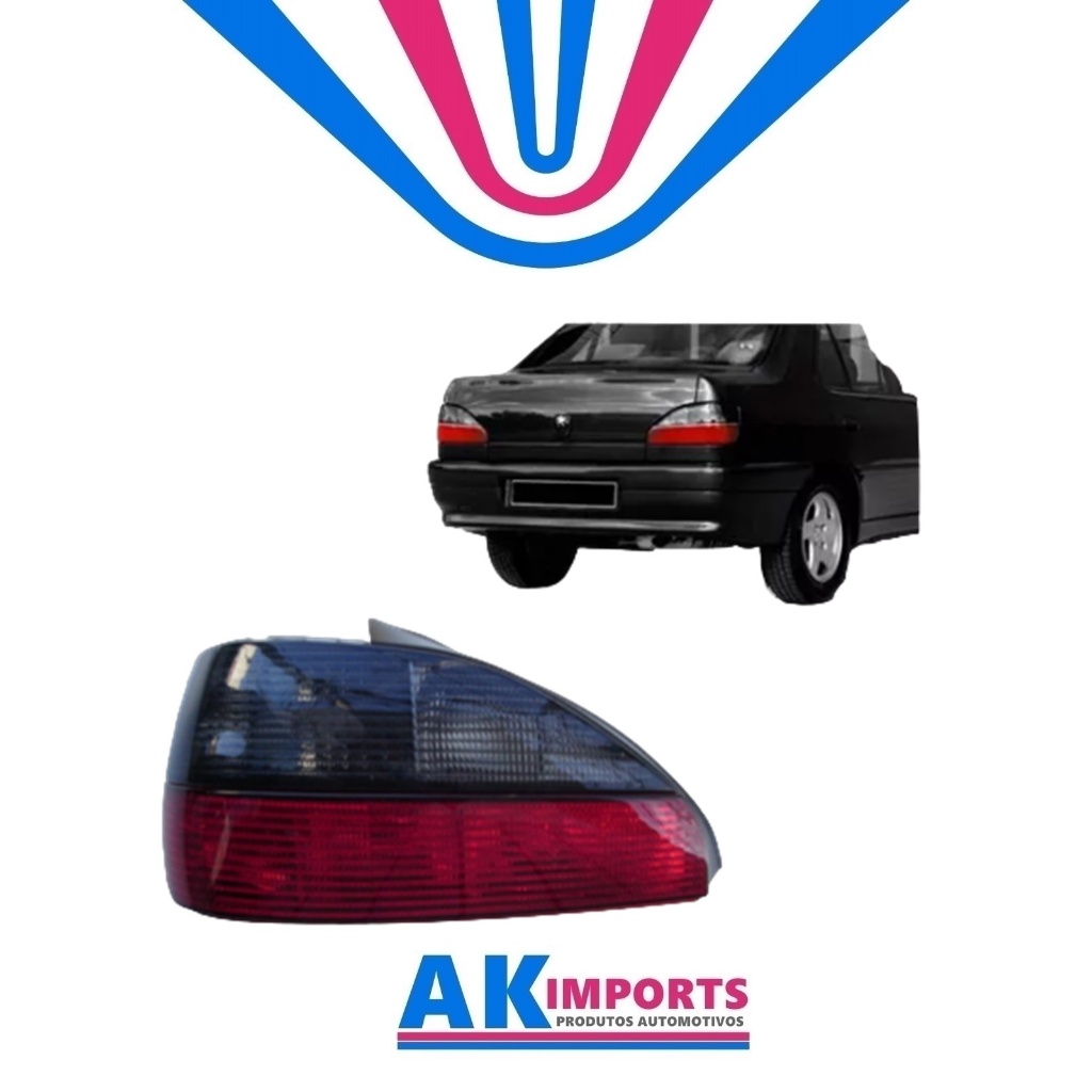 Lanterna Traseira Esquerdo Peugeot 306 Sedan  Marca: Tyc  Ano: 1997 Até 2000  Cód:  11-A244-01-2B