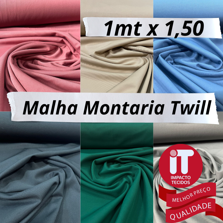 Tecido Malha Montaria Twill 1 metro x 1,50 em Oferta na Shopee