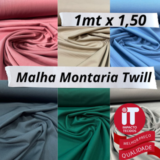 Tecido Malha Montaria Twill 1 metro x 1,50 em Oferta na Shopee