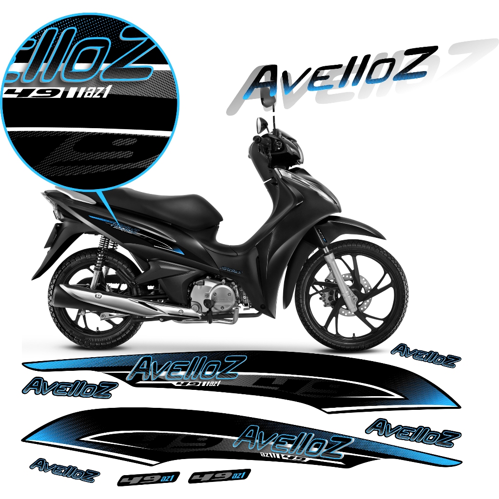 Kit de adesivos moto Avelloz AZ1