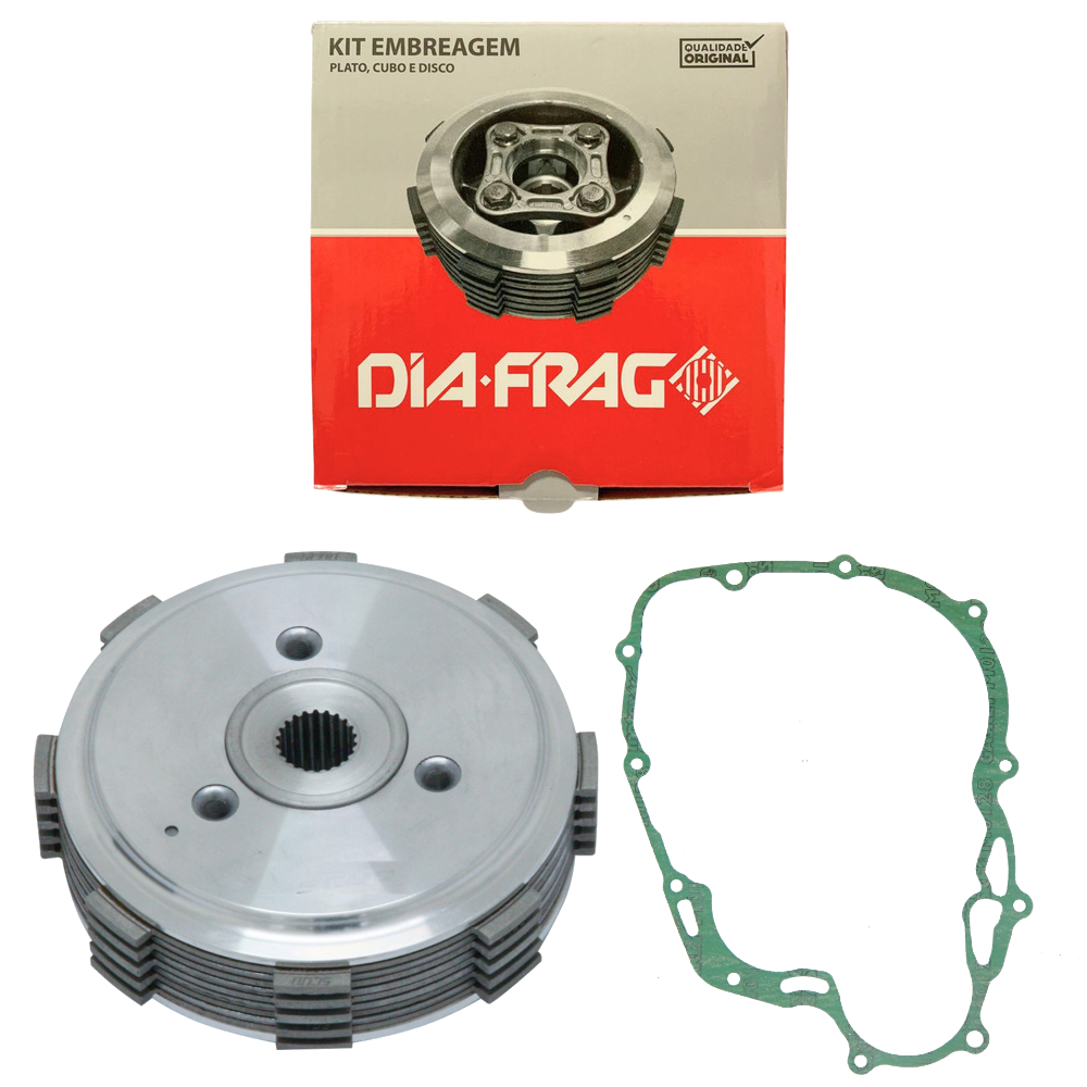 Kit Embreagem Completa Original Diafrag para moto Honda Xre 190 Bros 160 Cg 160 Fan Titan Start Cargo em Oferta na Shopee
