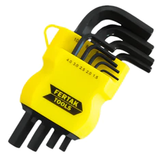 Jogo De Chaves Torx Longa - Curta Com Furo 9 Peças Cr-V Cromo Vanádio Profissional