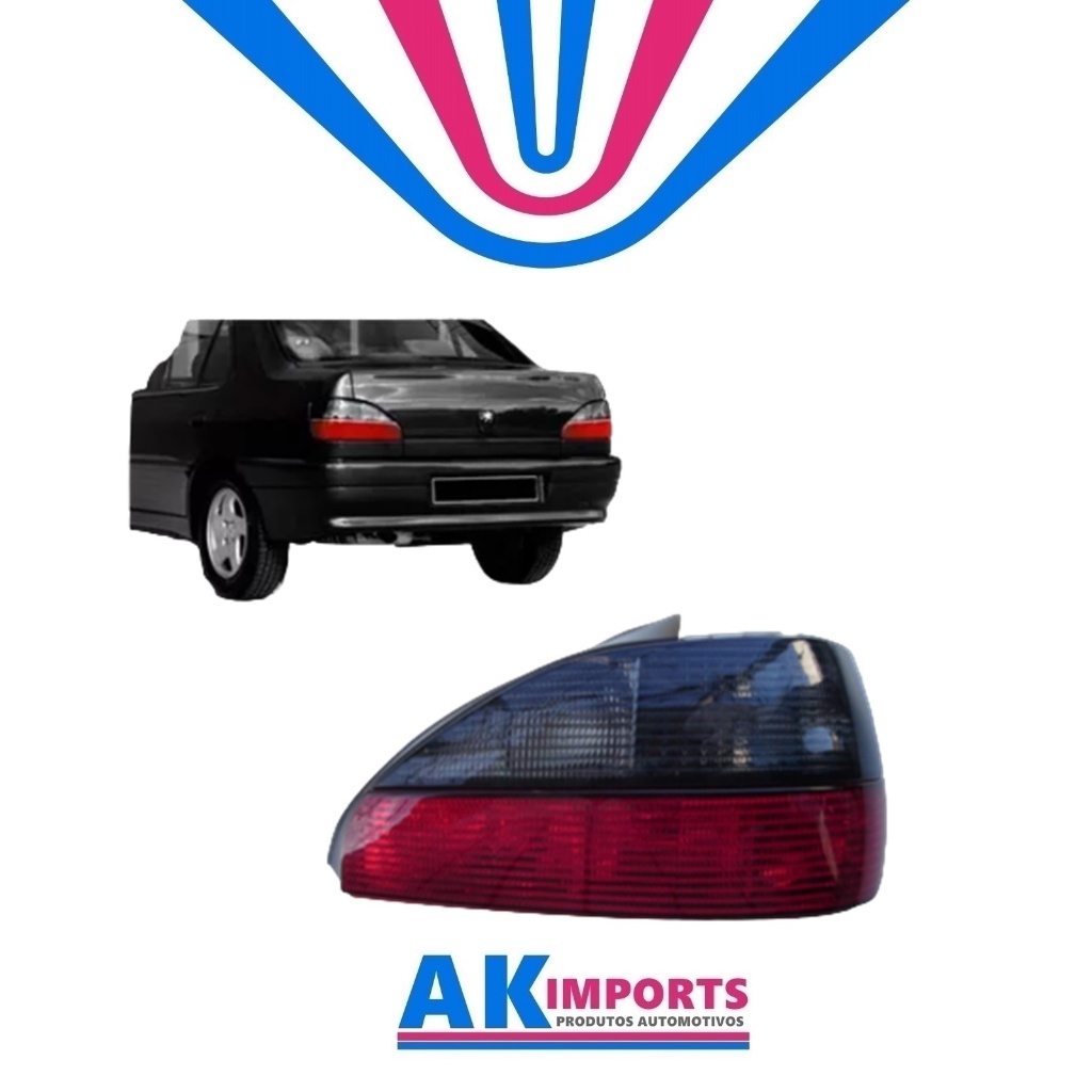 Lanterna Traseira Direito Peugeot 306 Sedan  Marca: Tyc  Ano: 1997 Até 2000  Cód:  11-A243-01-2B