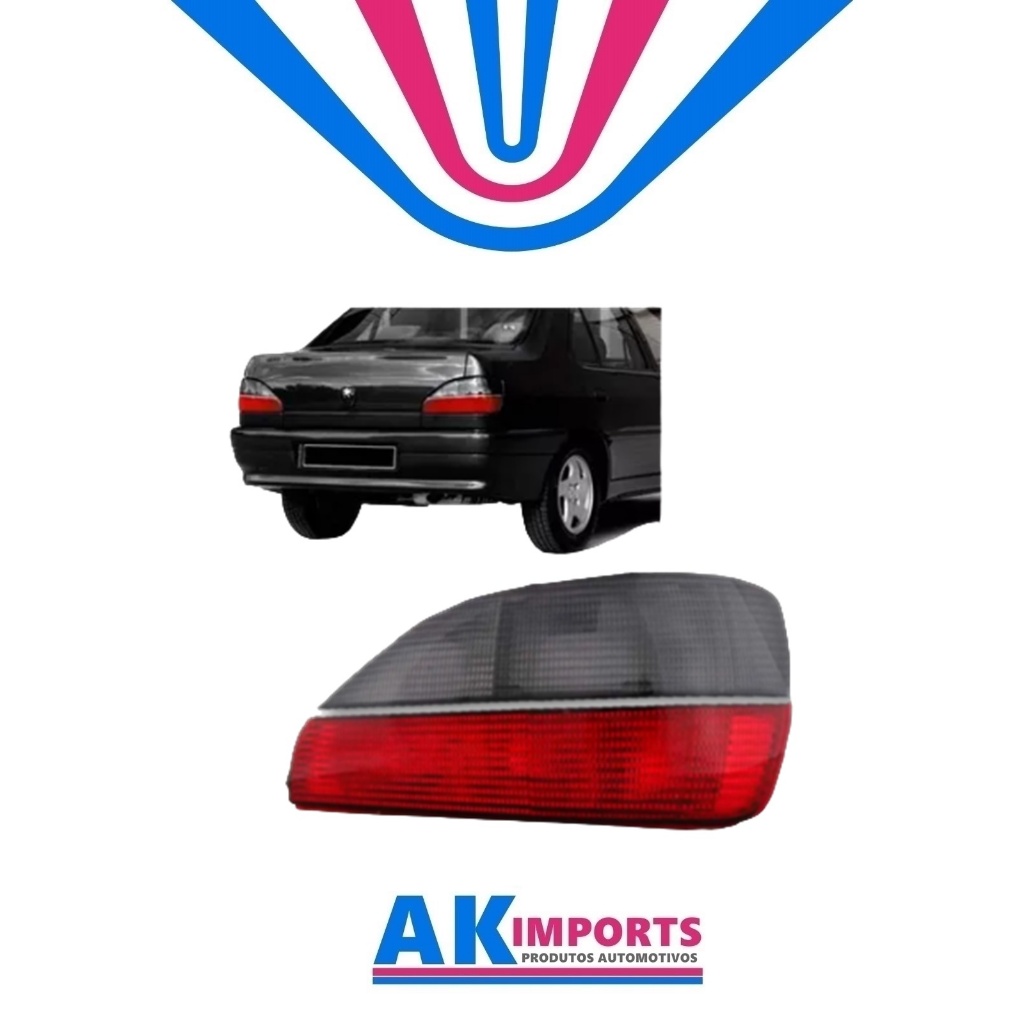 Lanterna Traseira Direito Peugeot 306 Sedan Friso Cromado  Marca: Tyc  Ano: 1997 Até 2000  Cód:  11-A245-01-2B