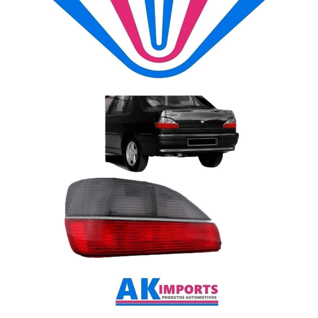 Lanterna Traseira Esquerdo Peugeot 306 Sedan Friso Cromado  Marca: Tyc  Ano: 1997 Até 2000  Cód:  11-A246-01-2B
