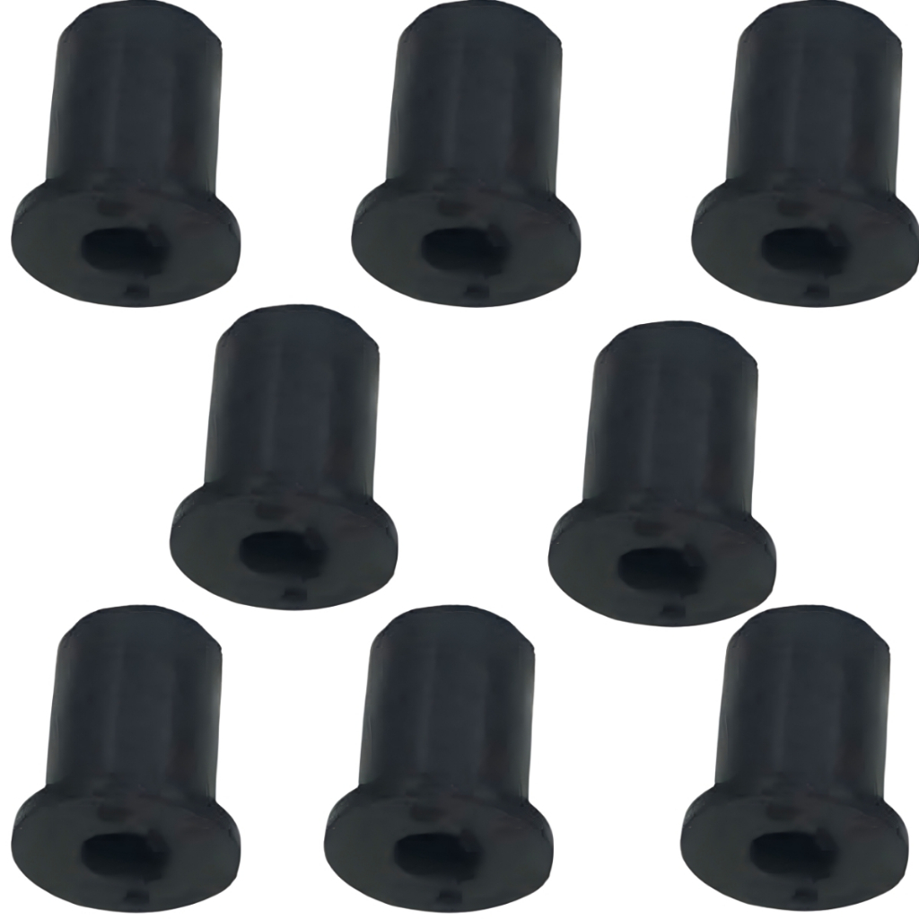 Bucha Bolha Porca com Rosca M5 Universal Kit 8 Unidades Nx350 Sahara Xt660 Xt600 Tenere Cbr Srad Serve Carenagem Aba Tanque Lateral