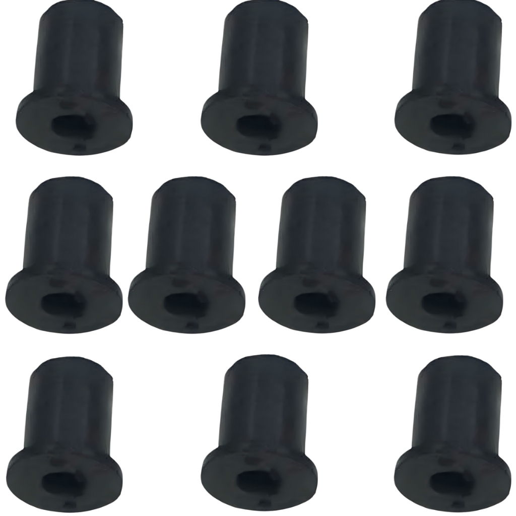 Bucha Bolha Porca com Rosca M5 Universal  Kit 10 Unidades Nx350 Sahara Xt660 Xt600 Tenere Cbr Srad Serve Carenagem Aba Tanque Lateral