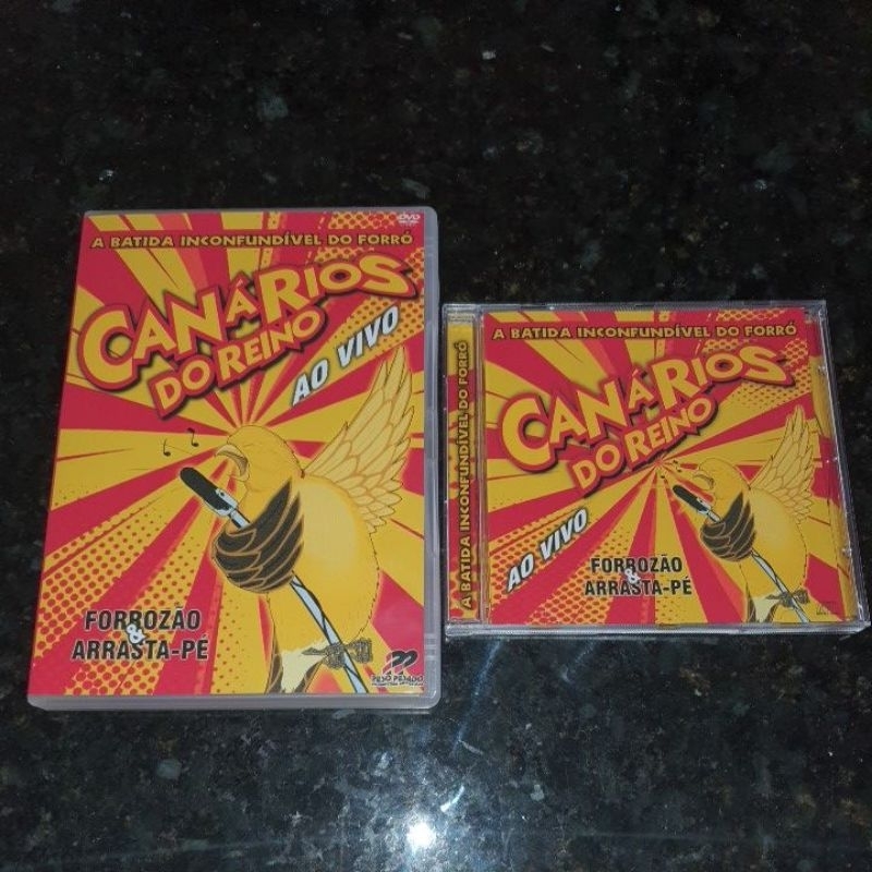 CD e DVD Canários do Reino Forrozão e Arrasta-pé Ao vivo