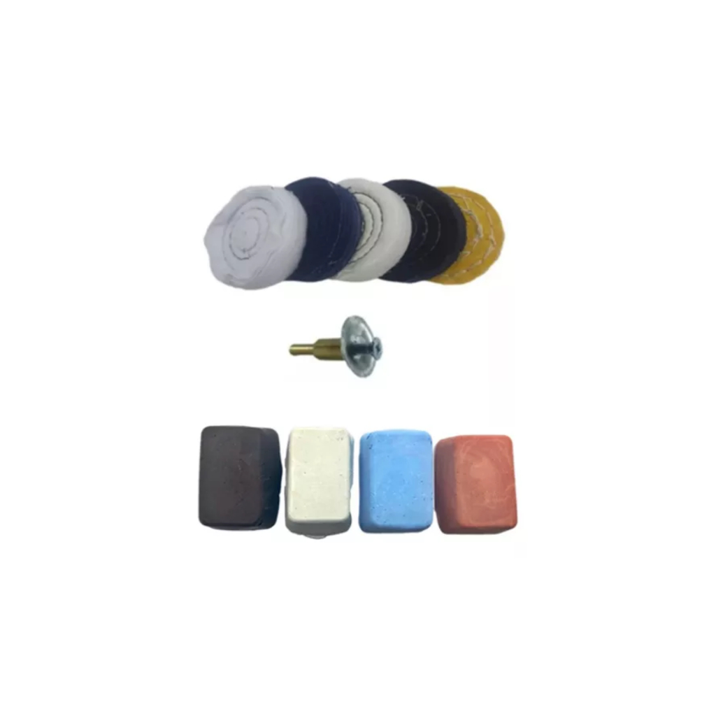 Kit Polimento Moto Roda Alumínio Inox Massas 10 Pçs em Oferta na Shopee