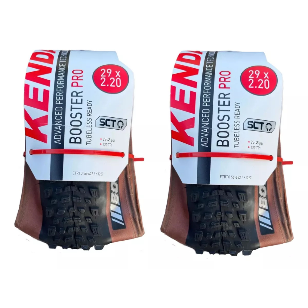 Par Pneu Bike Booster Pro 29x2.20 Preto Marrom Kenda Mtb em Oferta na Shopee