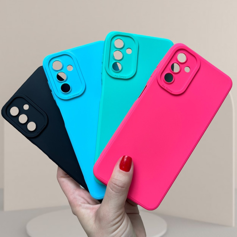 Capa Capinha Motorola Silicone Aveludado Para Moto One/ One Vision/One Action/One Fusion/ One Fusion Plus