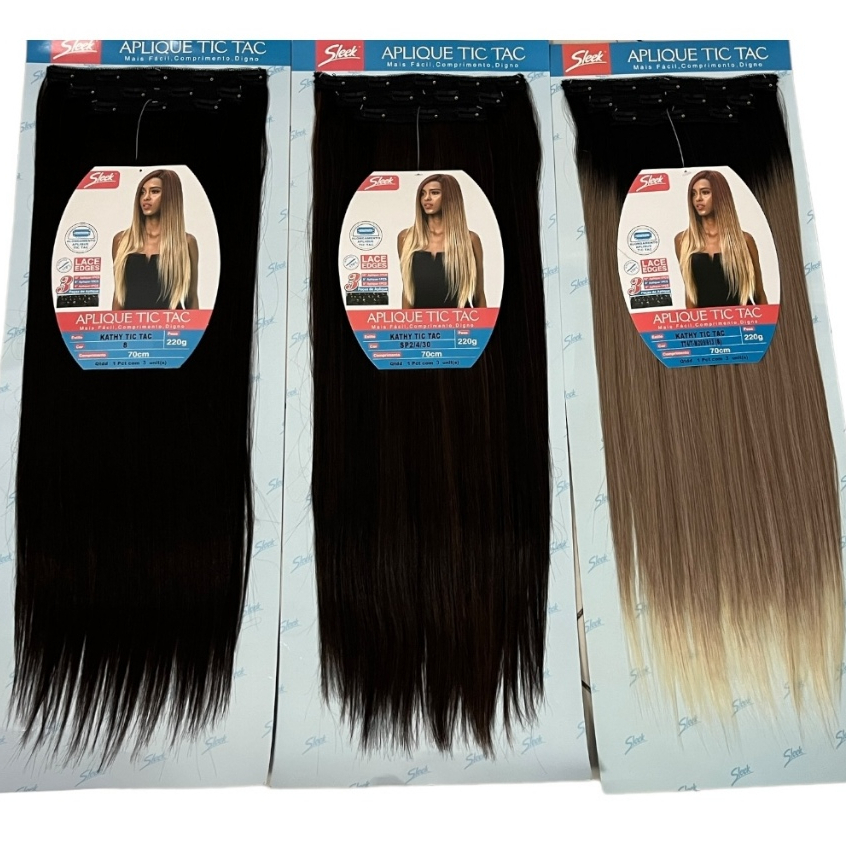SLEEK  Aplique  KATHY  Tic Tac Idêntico Ao Humano Orgânico 70cm 220g