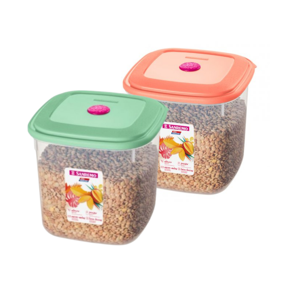 Pote Quadrado Para Alimentos Sanremo Vac Freezer 3200 ml