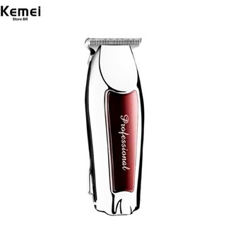 KEMEI  9163Máquininha Barba E Cabelo Acabamento Sem Fio Recarregável em Oferta na Shopee