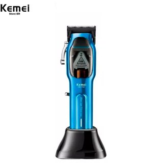 Kemei KM-1763 máquina de corte, 5V, aparador, portátil, máquina de cabelo, corpo todo kemei 1763 em Oferta na Shopee