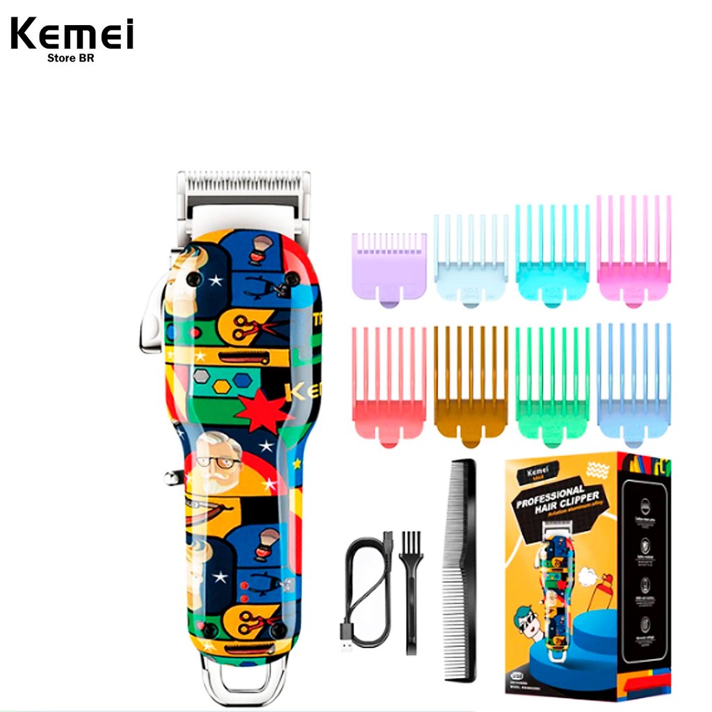 Máquina de Corte Kemei-MAX2092 Profissional Clipper Cabelo, Aparador De Cabelo, Barbeador Multiuso em Oferta na Shopee