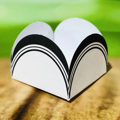 50~350 Forminhas Para Doces Francesinha Preto 4 Pétalas 10.70 (Nc Toys Simples)