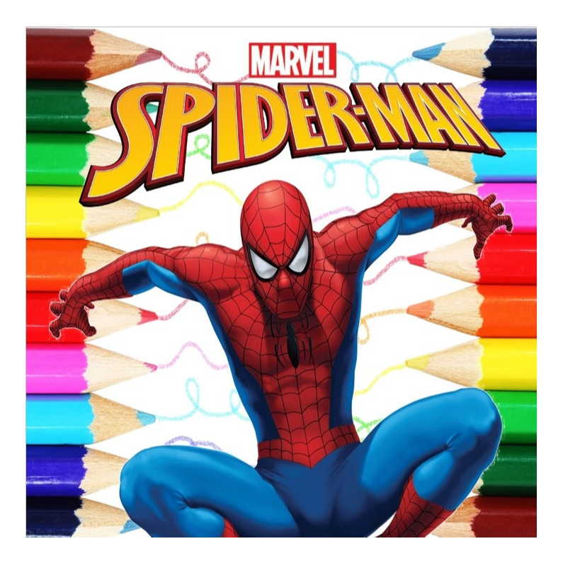 100 ou 50 Desenhos Para Pintar E Colorir Homem Aranha Spiderman em Folha A4 ( Folhas Soltas )