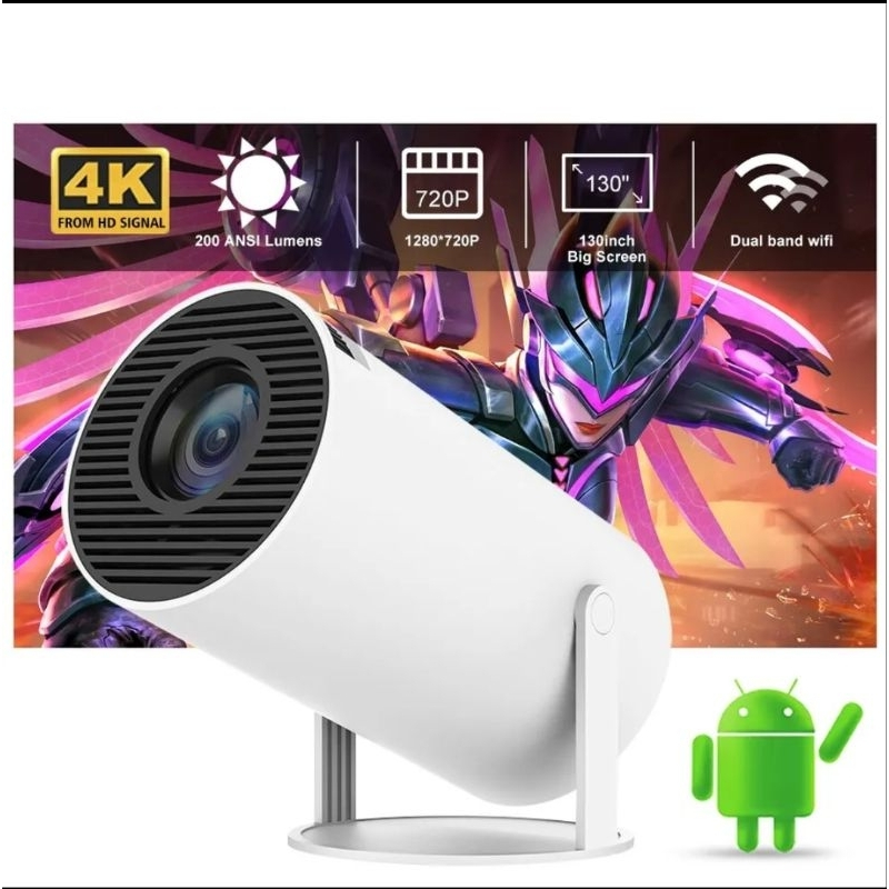 Projetor 4K HD 150 Polegadas Celular, Tv B0x, Xbox, PS, Pc, Wifi HY300 Pro Magcubic Envio Imediato