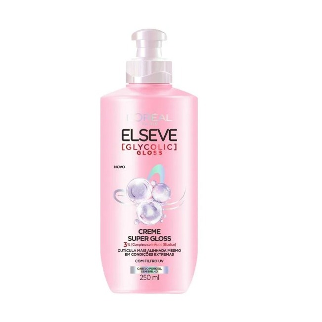 Creme Super Gloss L'Oréal Paris Elseve Glycolic Gloss 250ml