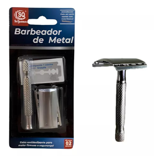 Aparelho De Barbear Metal Com Lâmina de barbear Original