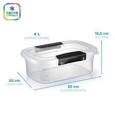 Pote Ultra forte Nitron com Travas 2,1L, 4L e 6,9L