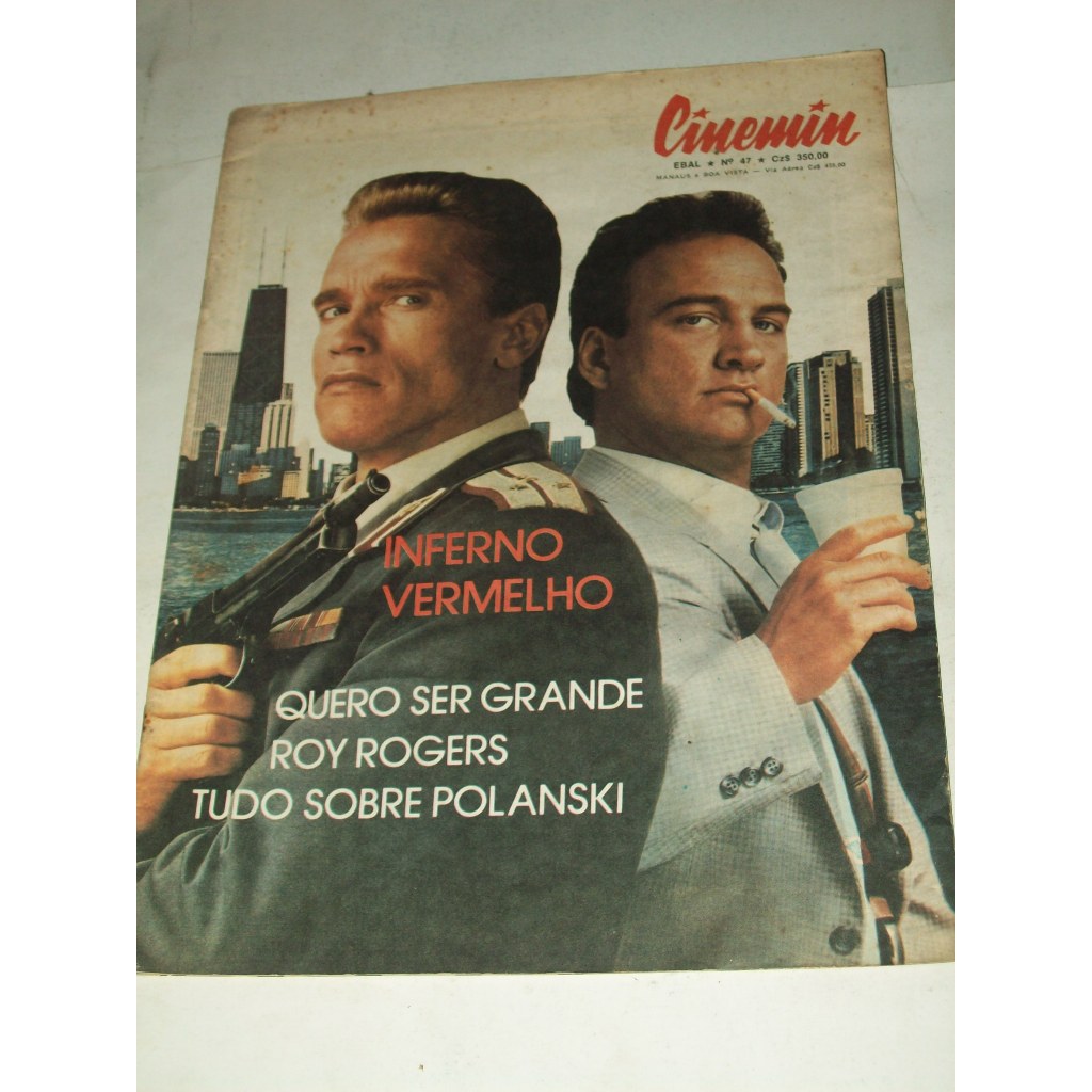 Revista de Cinema antiga 1988 Cinemin Inferno Branco ( Possui recorde na página 27 )