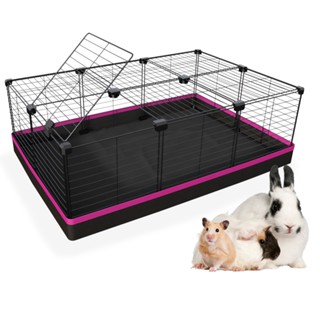 Cercado Porquinho da Índia Coelho Tartaruga Hamster 60x90cm Tela 25mm com Teto Cercadinho Viveiro em Oferta na Shopee