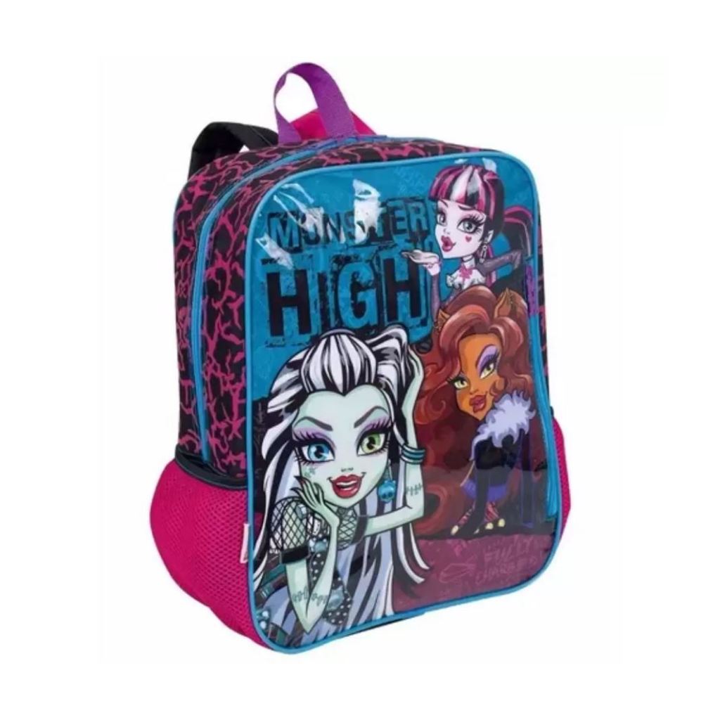 Mochila Escolar Monster High Costas Infantil Menina Tamanho  G Reforçada Sestini