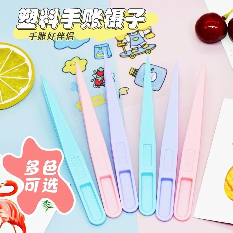 Kit Até 5/10/15 Peças Pinças de Plástico 12 CM/Não Condutoras/Cor Múltipla/Multifuncional/Pinça Para Adesivos - WL