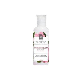 Nutritiv Leite Facial Rosa Mosqueta 120ml Limpeza Facial Natuflores em Oferta na Shopee