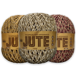 Kit 2 un Fio Linha Barbante Jute São João - 250 Metros - Croche/trico/sisal em Oferta na Shopee