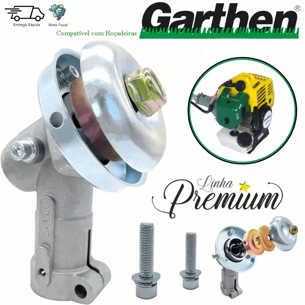 Caixa Transmissão Ponteira P/ Roçadeira Garthen Cg330b Cg320 Cg350