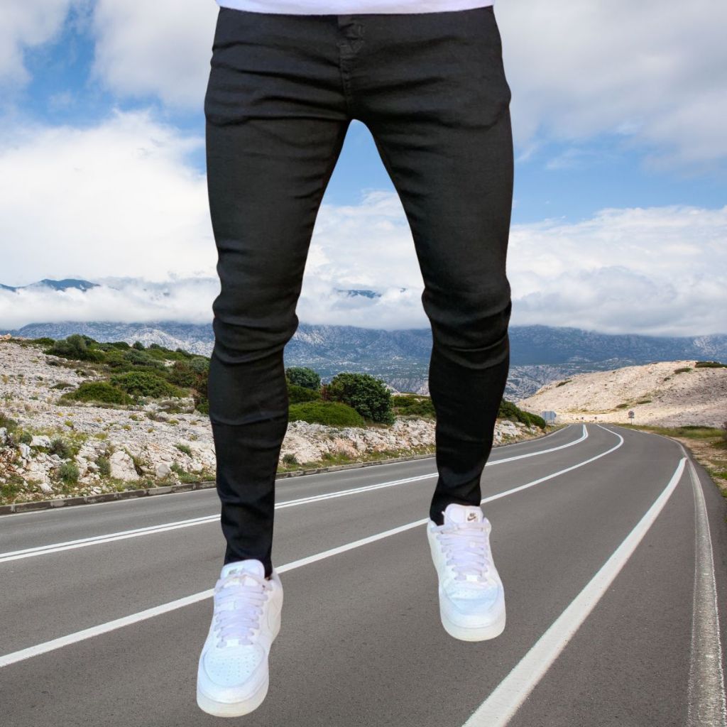 Jeans Masculino Zíper Lycra Jeans Stretch Fabricantes Preços Especiais Venda Direta