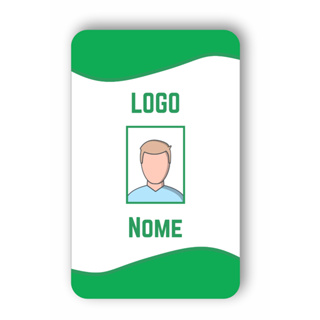 Crachá Personalizado em PVC frente e verso + Arte Gratuita em Oferta na Shopee