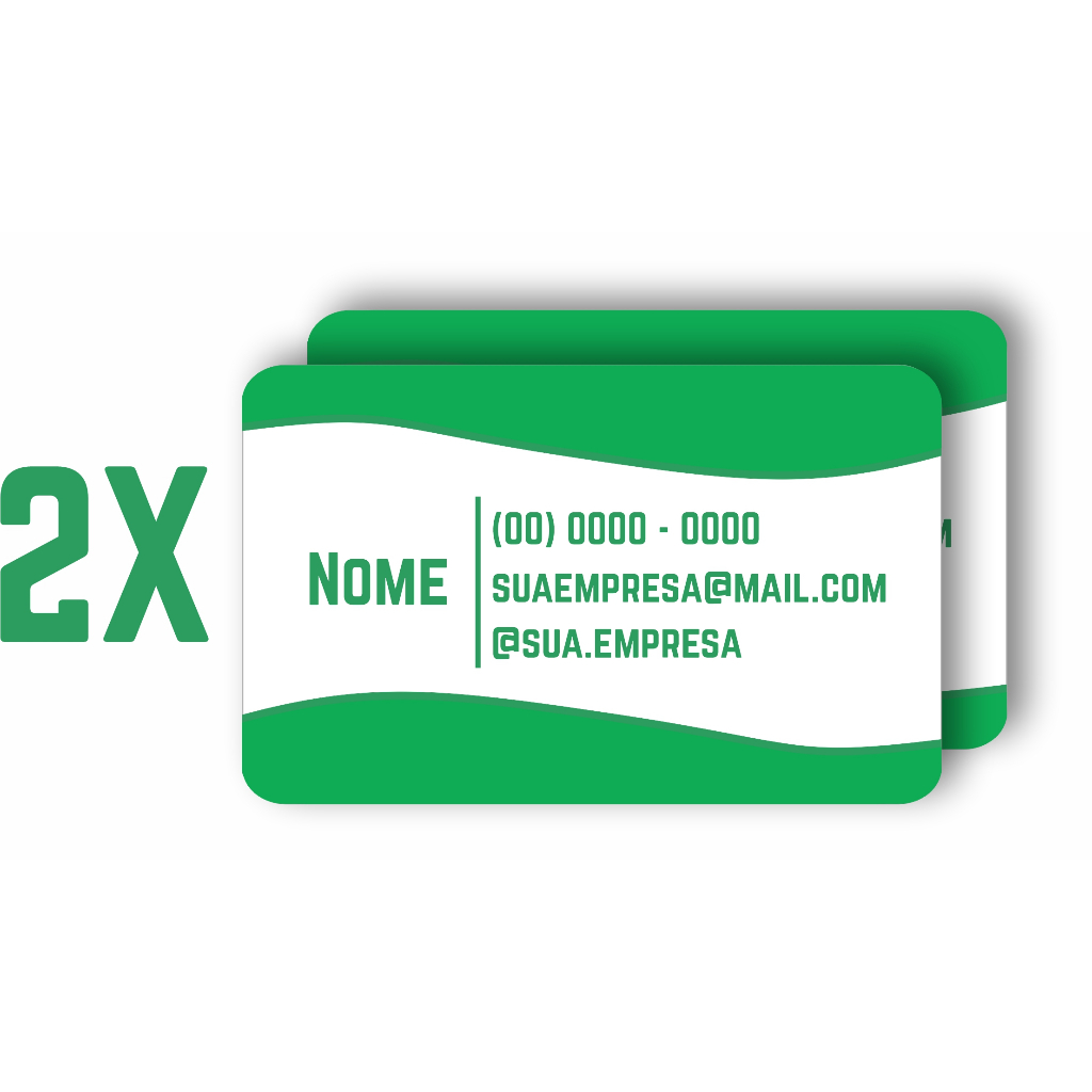 02 Carteirinhas personalizadas em PVC frente e verso + Arte gratuita em Oferta na Shopee