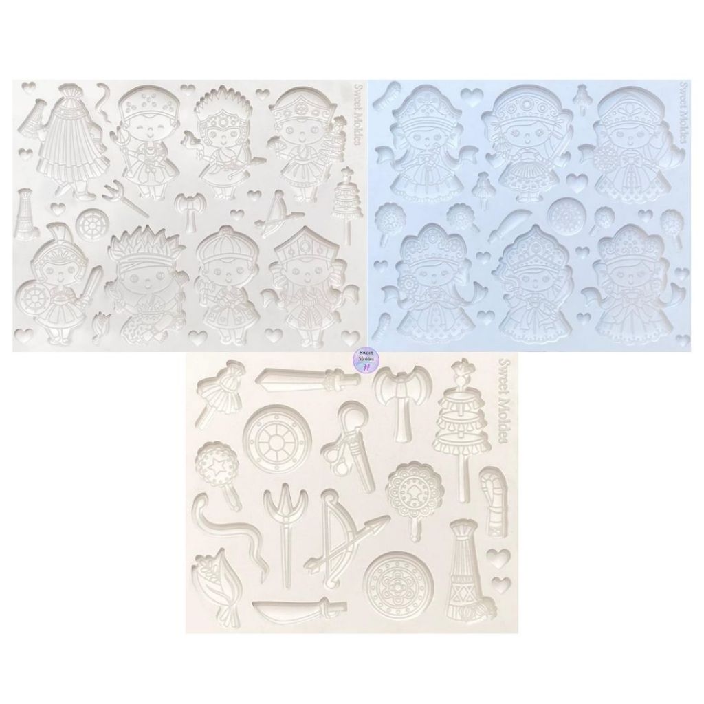 Molde de silicone Kit de Orixás + paramentas em Oferta na Shopee