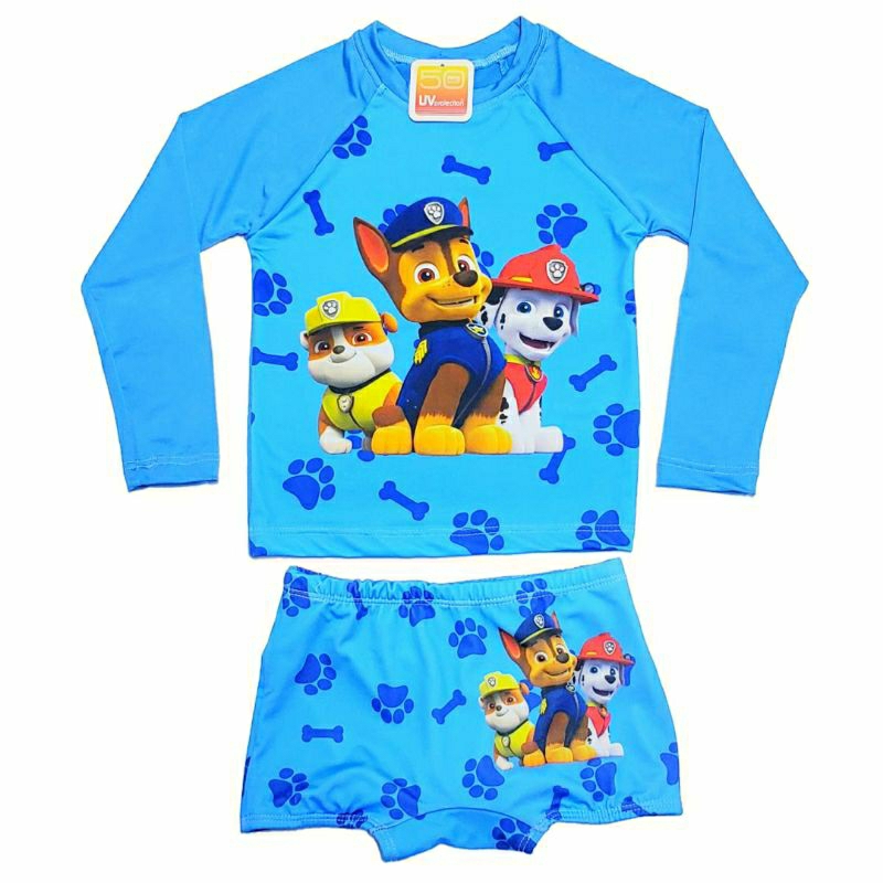 Kit Praia Infantil Blusa Uv + Sunga Fator 50 Menino em Oferta na Shopee