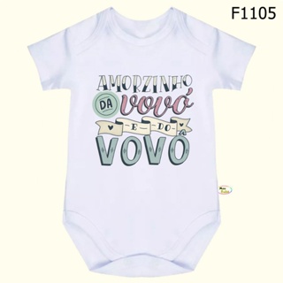 Body Bebê Frases Amorzinho da Vovó e do Vovô SF1105 em Oferta na Shopee