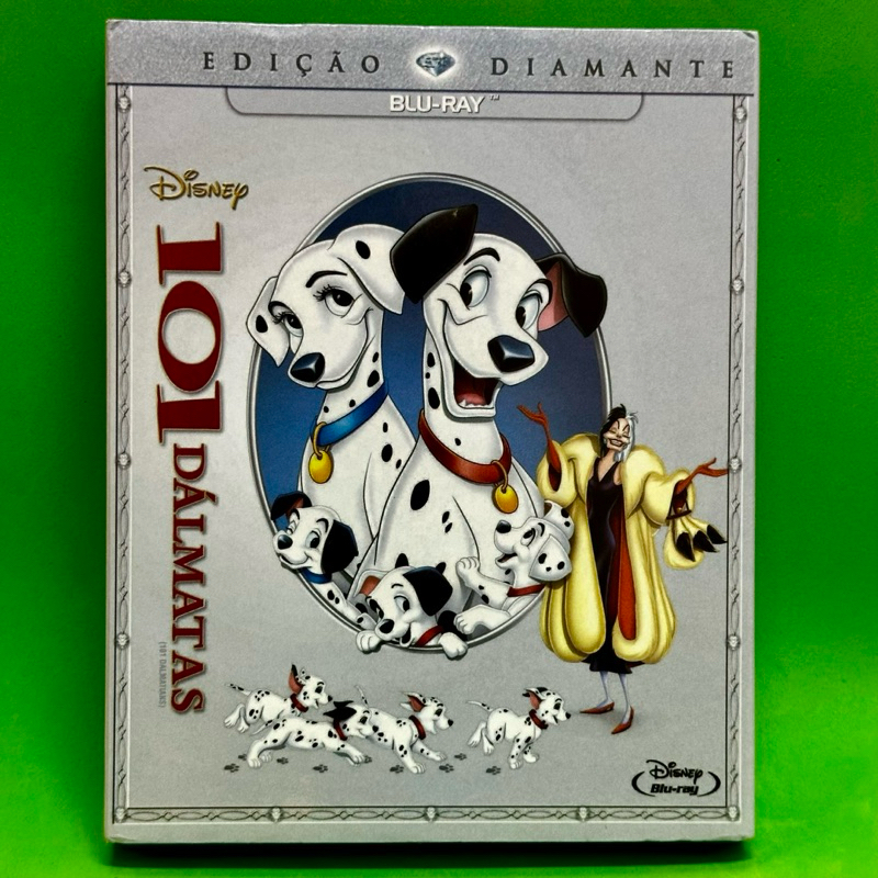 Blu-ray 101 Dálmatas (101 Dalmatians) 1961 - Edição Diamante - Disney Com Luva