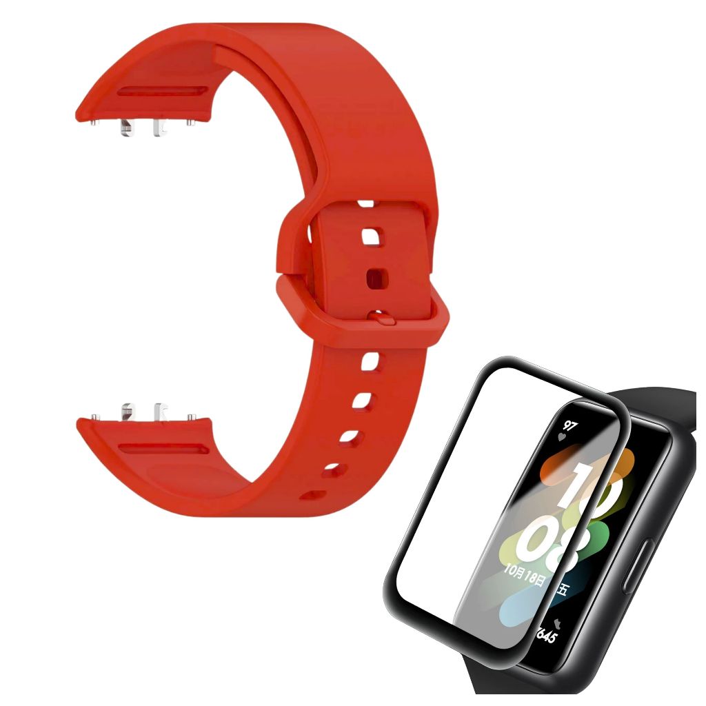 Pulseira De Substituição + Pelicula Para Galaxy Fit 3 R390