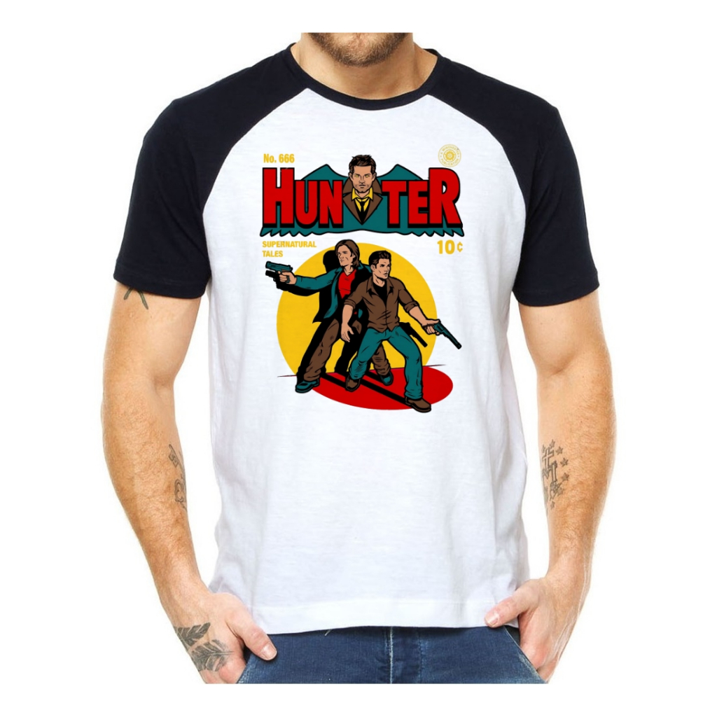 Camiseta Camisa Supernatural Dean Sam Winchesters Série anime filme nerd