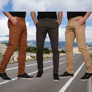 Calças Sarja Masculina Jeans Colorido Slim Oferta especial de fábrica de vendas diretas bolsa de faca em Oferta na Shopee