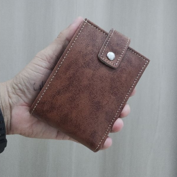 Carteira masculina Sintética Compacta Cartões CNH Cédulas