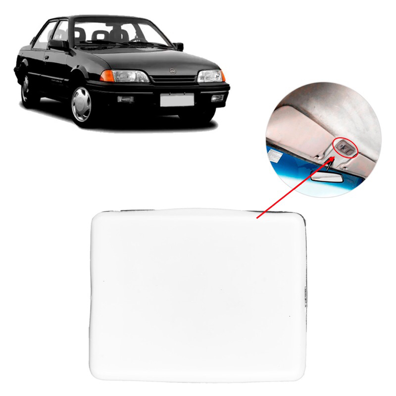 LANTERNA INTERNA DO TETO OPALA 85/92 KADETT 89/98 MONZA 85/96 CENTRAL (BASE PRETA E LENTE BRANCA) ORIG 52272500 LS226