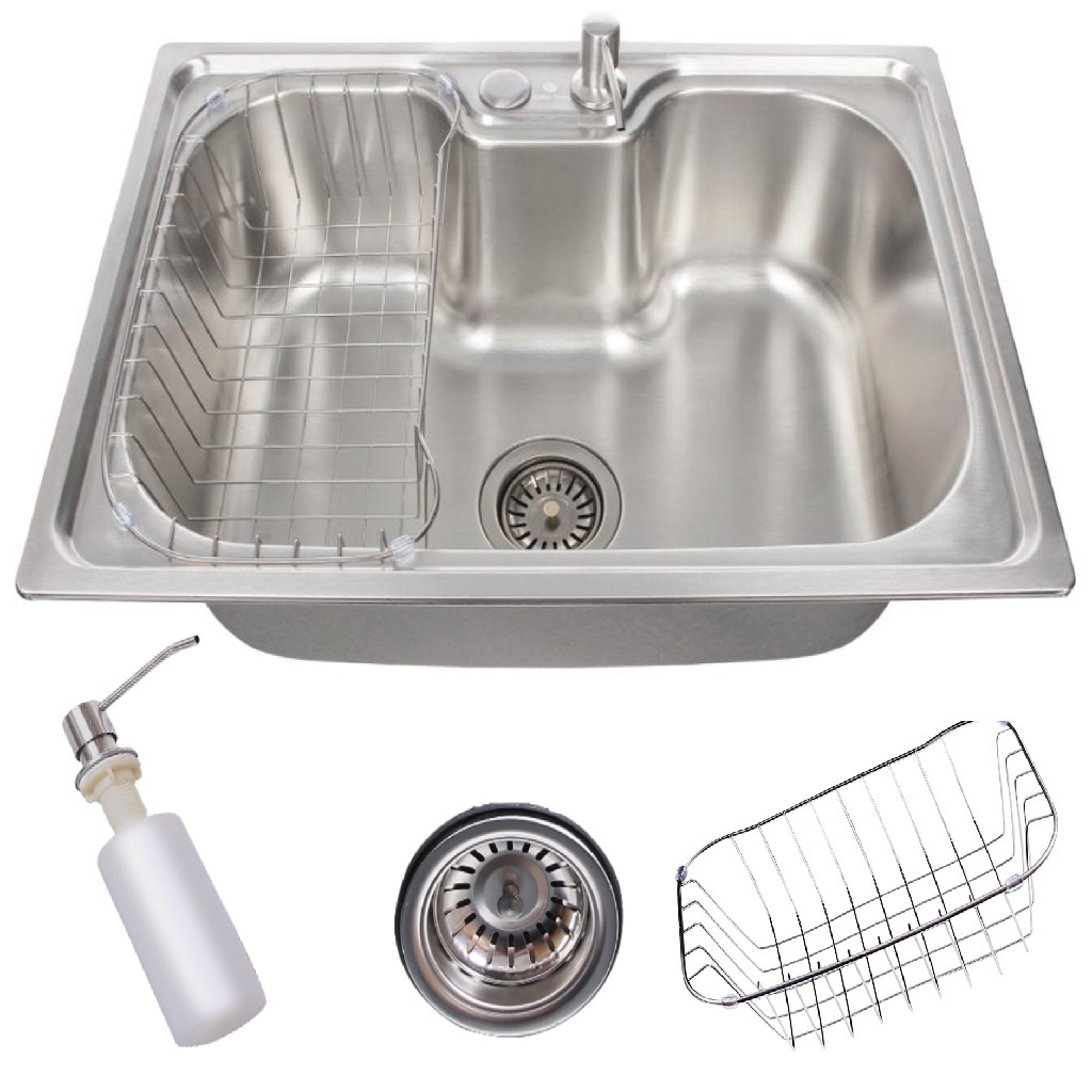 Cuba para cozinha gourmet pia aço inox Com Acessórios,50x40cm
