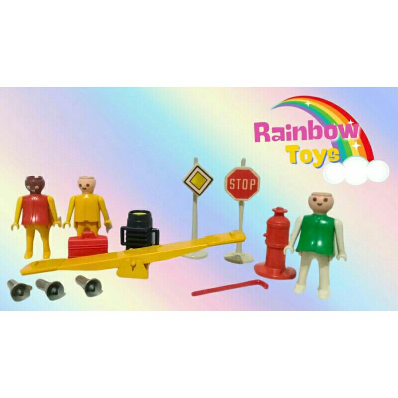 Brinquedo Figuras boneco Playmobil Trol anos 70- lote com13 peças