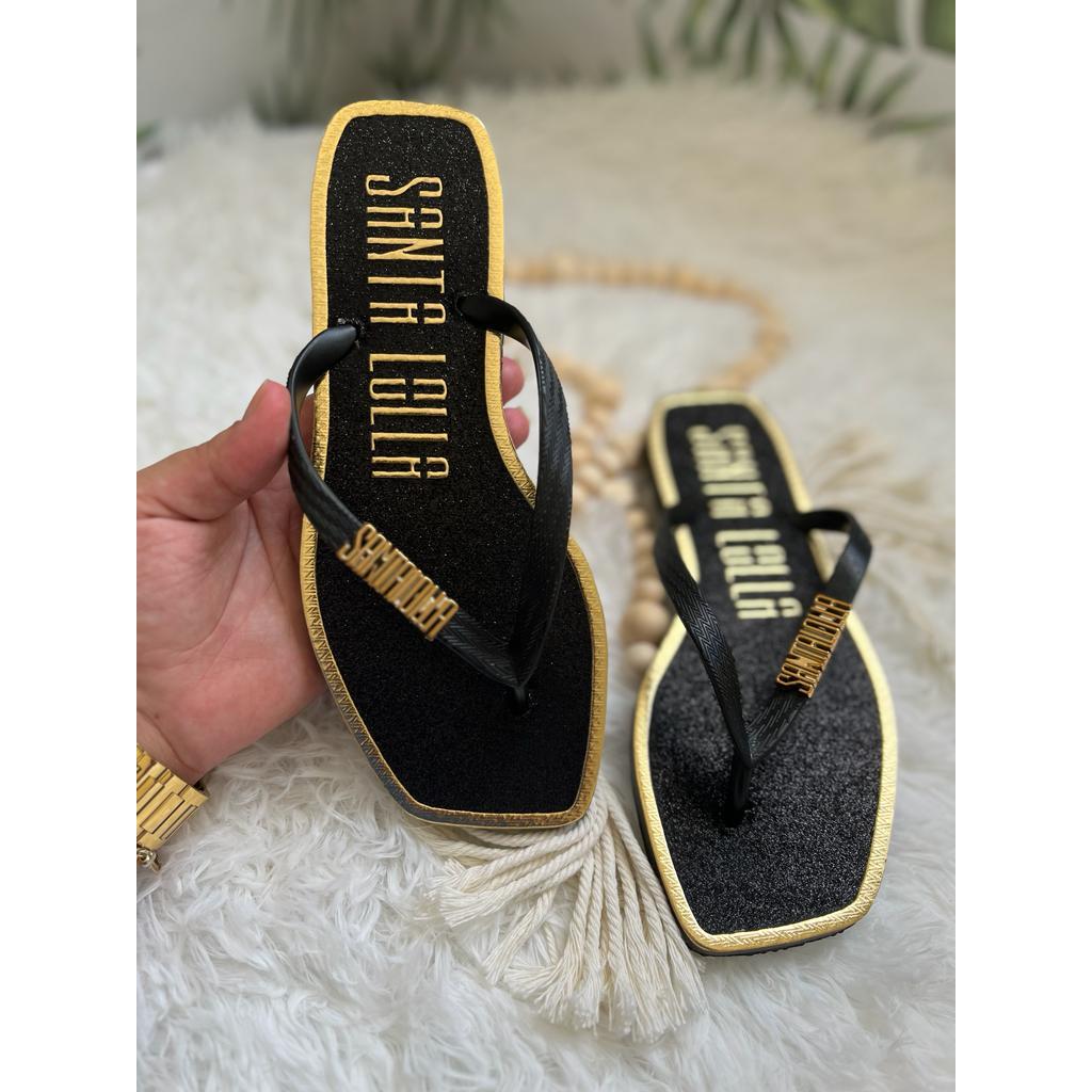 chinelo feminino, sandália com Glitter injetado leve e confortável em Oferta na Shopee