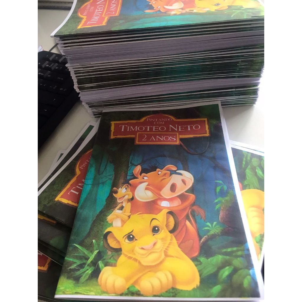 Mini Revista de colorir (30 unidades) LEMBRANCINHA PERSONALIZADA